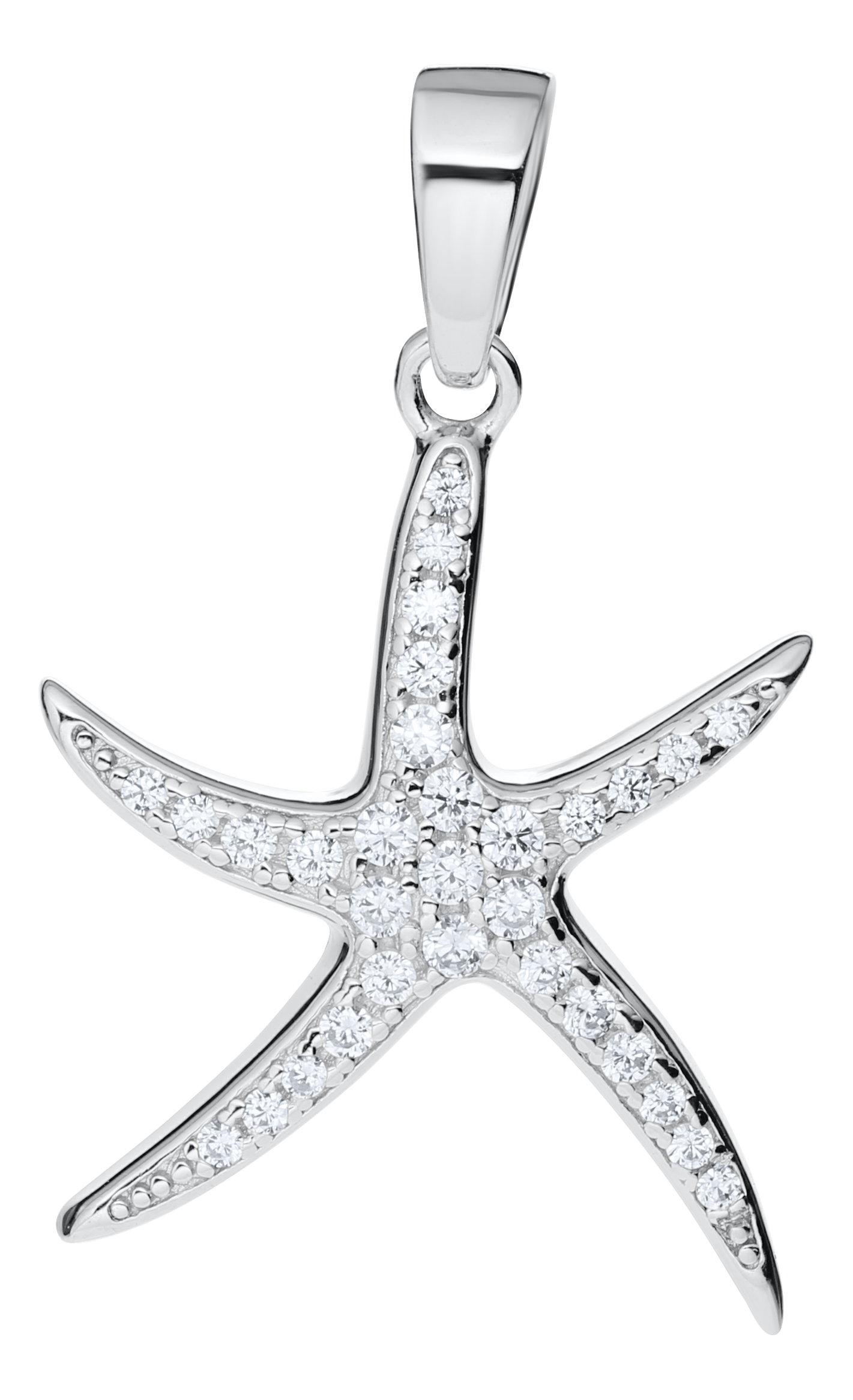 CZ Starfish Pendant
