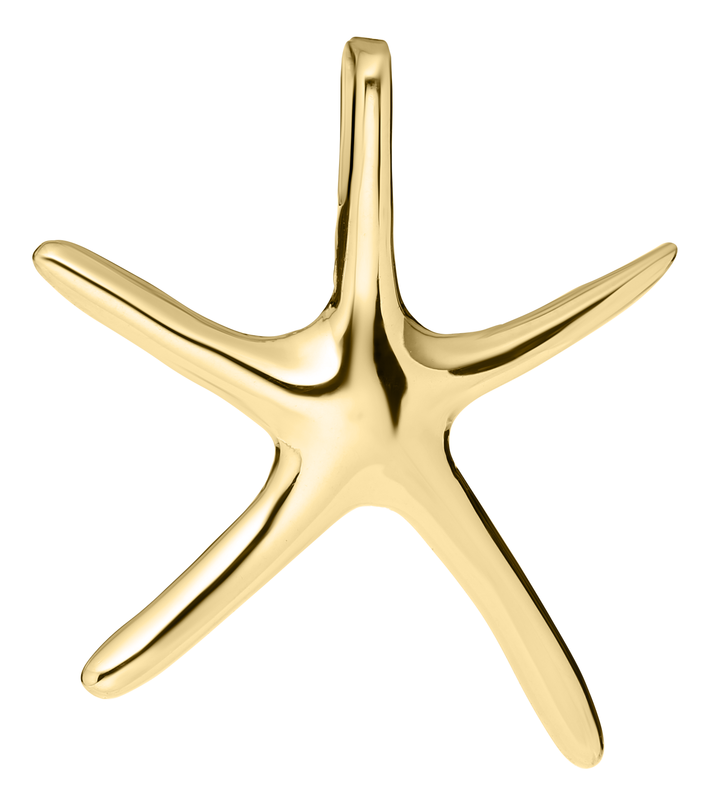14K Gold Starfish Necklace