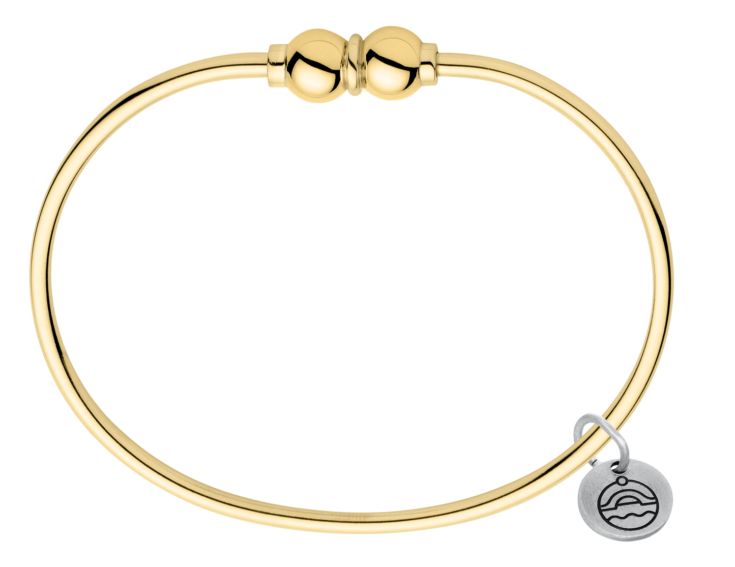 14KT Gold Double Bead Cape Cod Bracelet