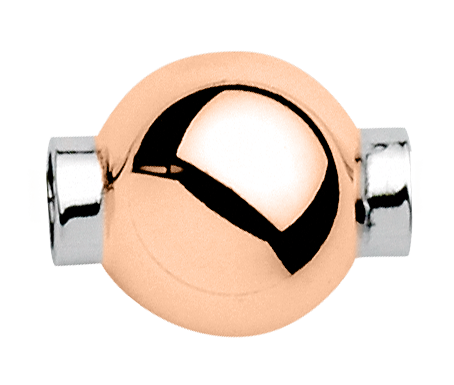 Sterling Silver and 14KT Rose Gold Cape Cod Replacement Bead