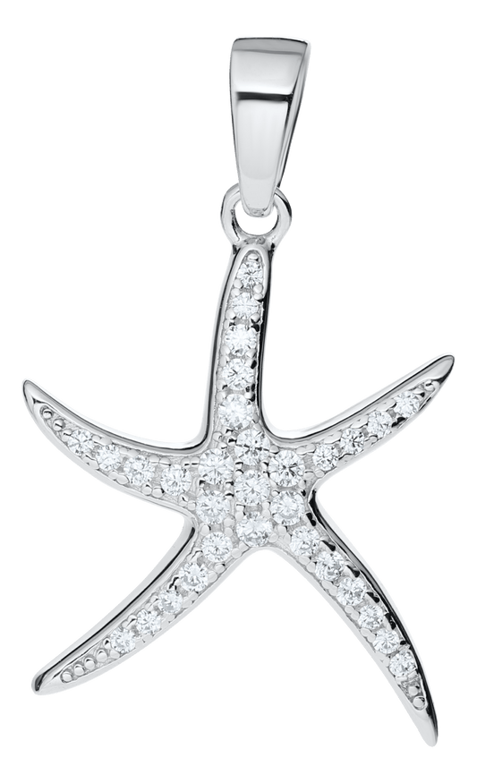 CZ Starfish Pendant
